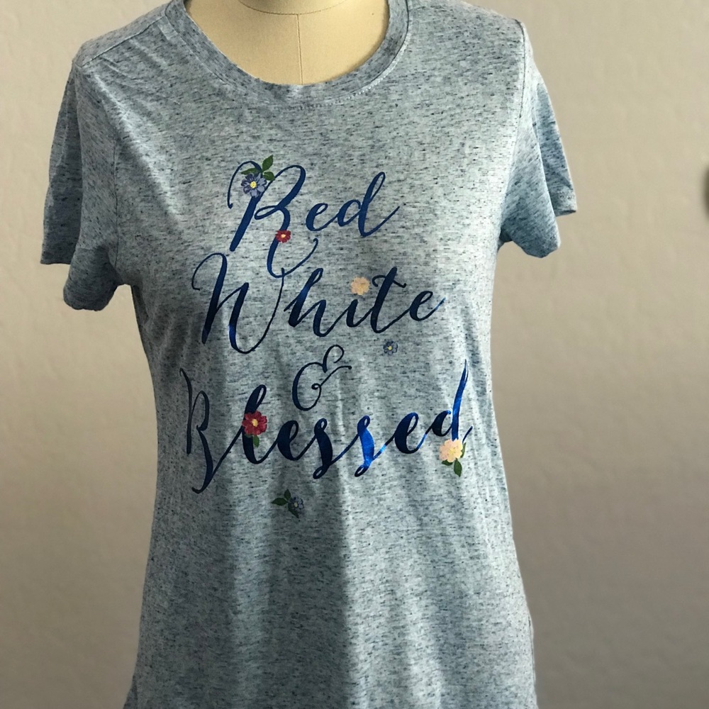 Red white & blessed softest tee shirt